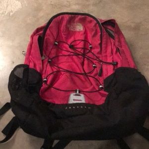 Pink Jester North Face Backpack